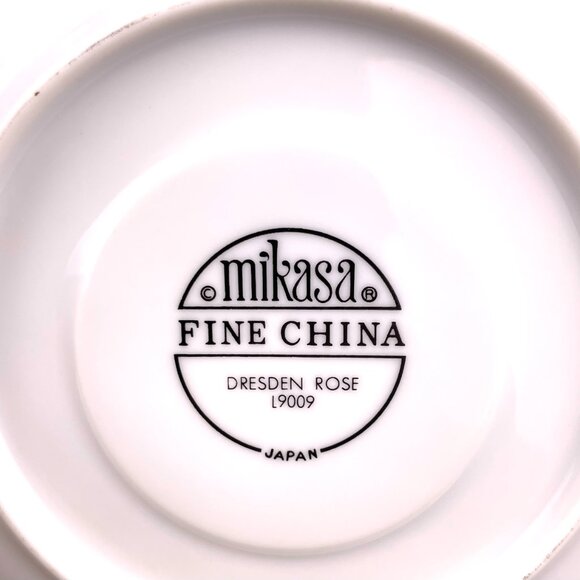 Set of 6 Mikasa Fine China Tea Cup & Saucer Duos – “Dresden Rose” L9009 – Japan - Picture 9 of 13